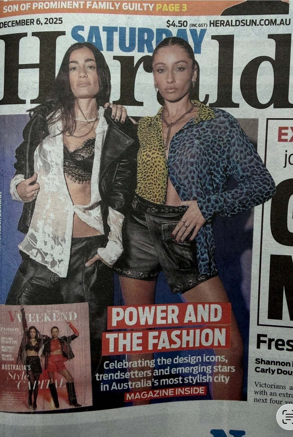 Rocky Rafaela Front Cover Feature Herald Sun