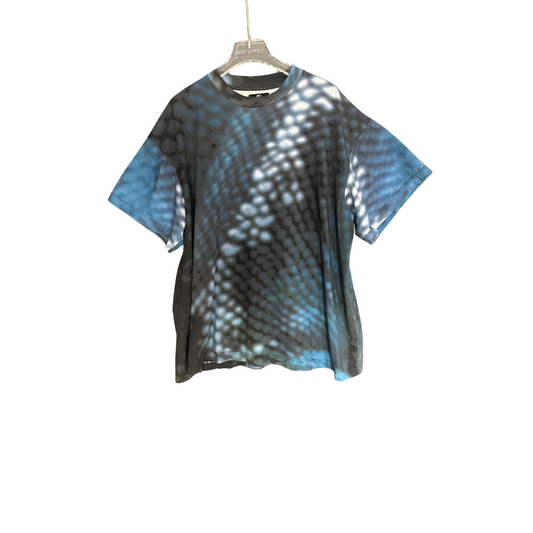 Scaled Cotton Tee Blue