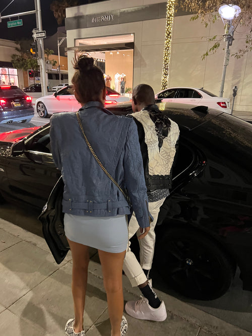 Crinkle Biker Leather Jacket