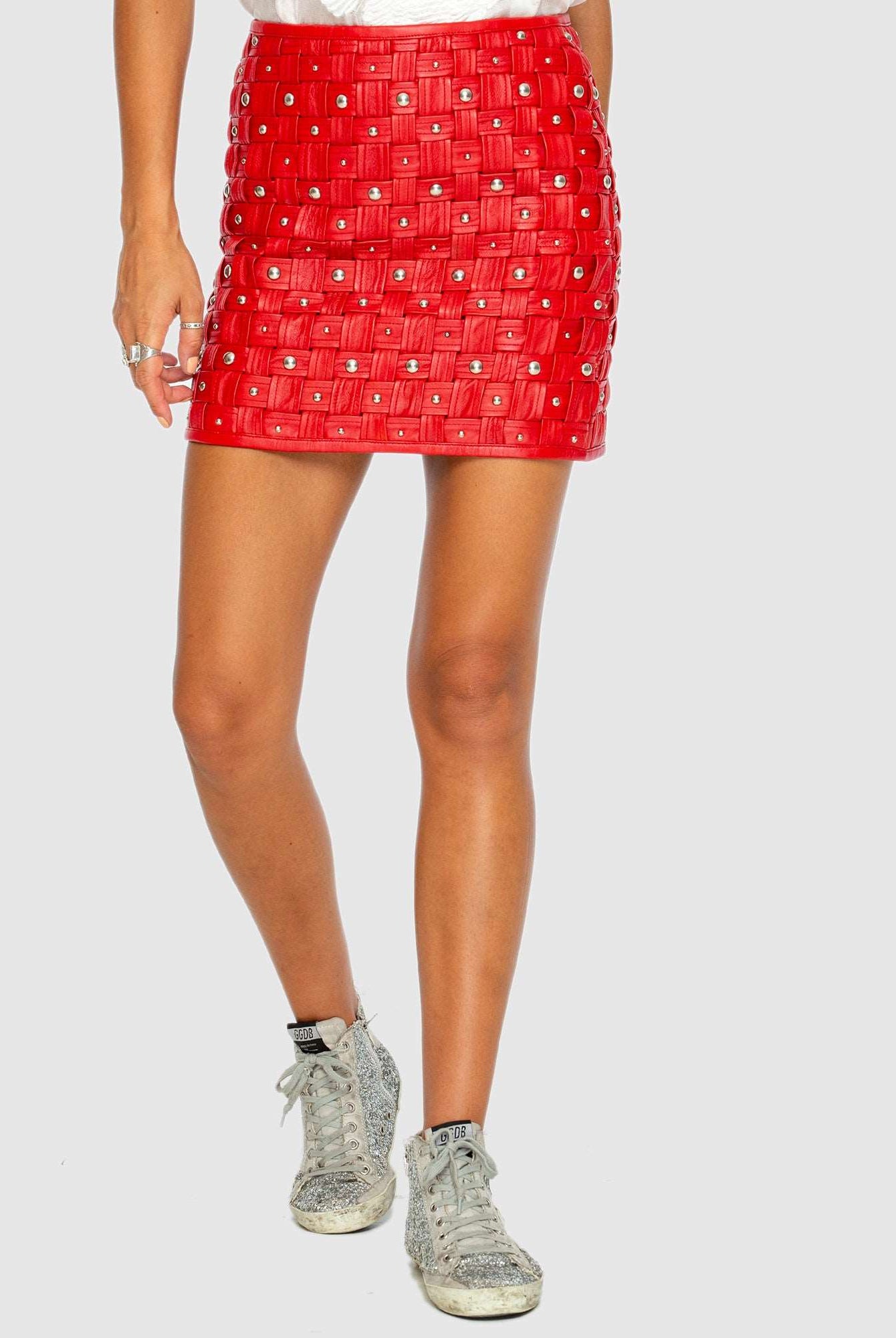 Caged Skirt Red Rocky Rafaela