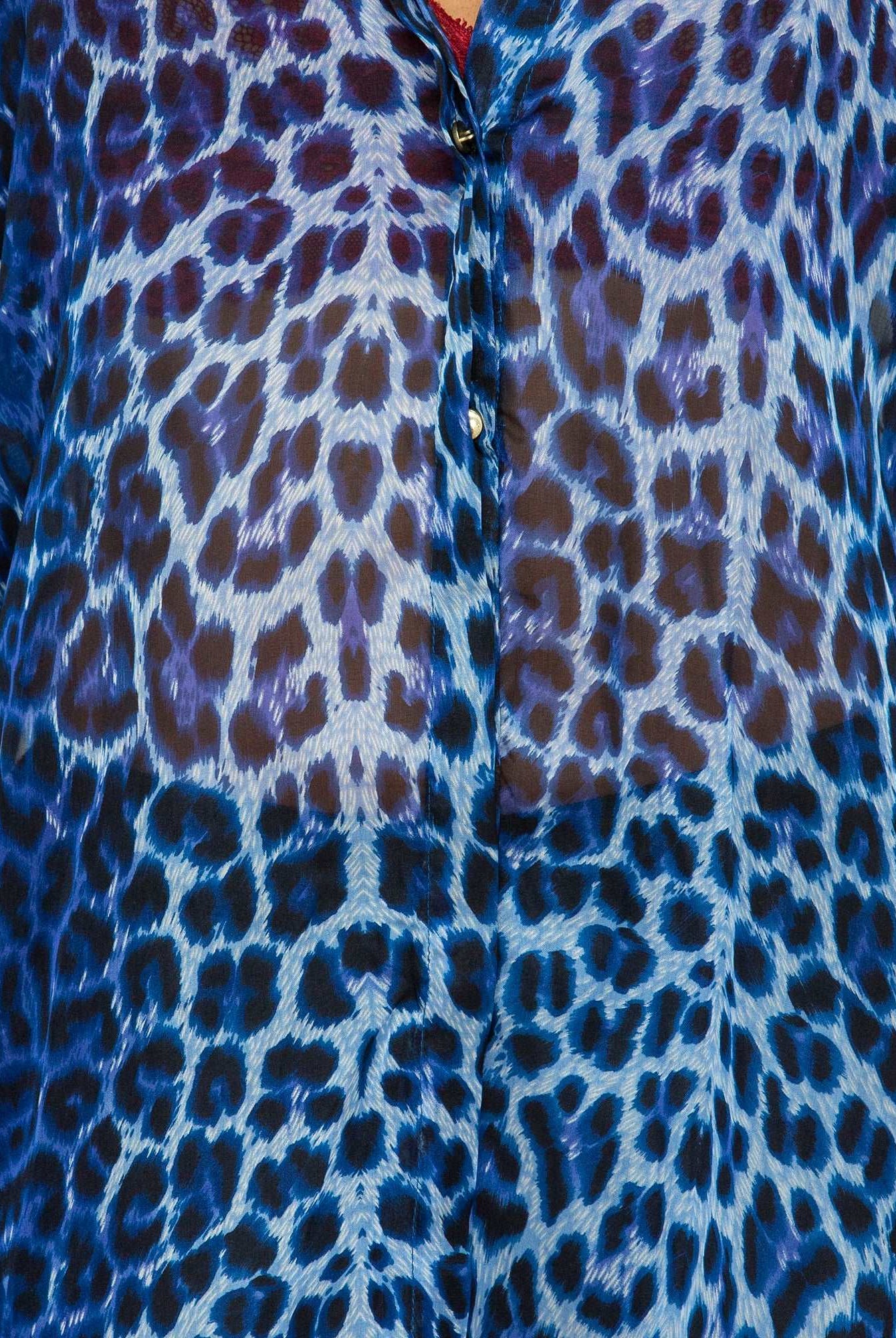 Leopard Silk Blue