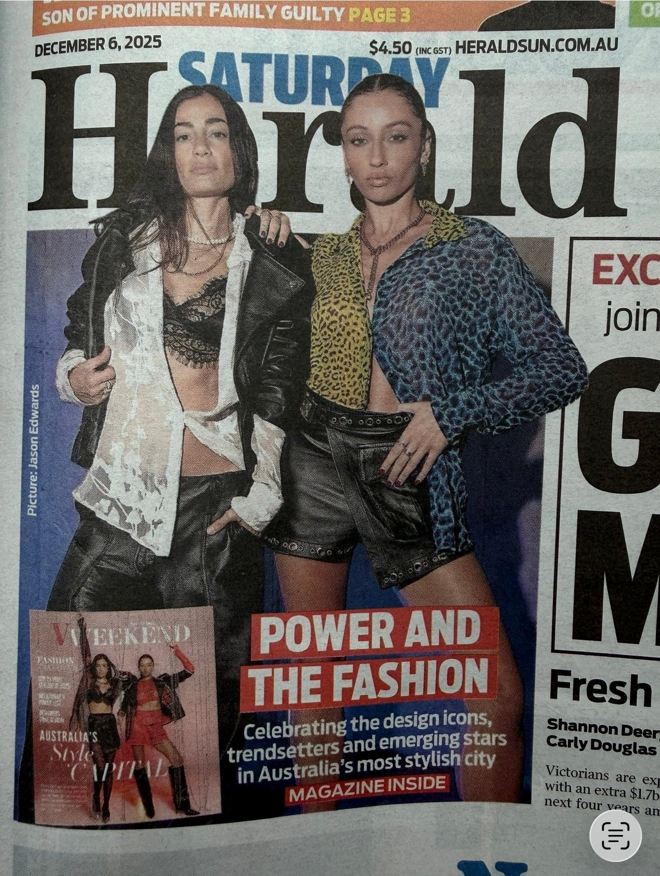 Rocky Rafaela Front Cover Feature Herald Sun