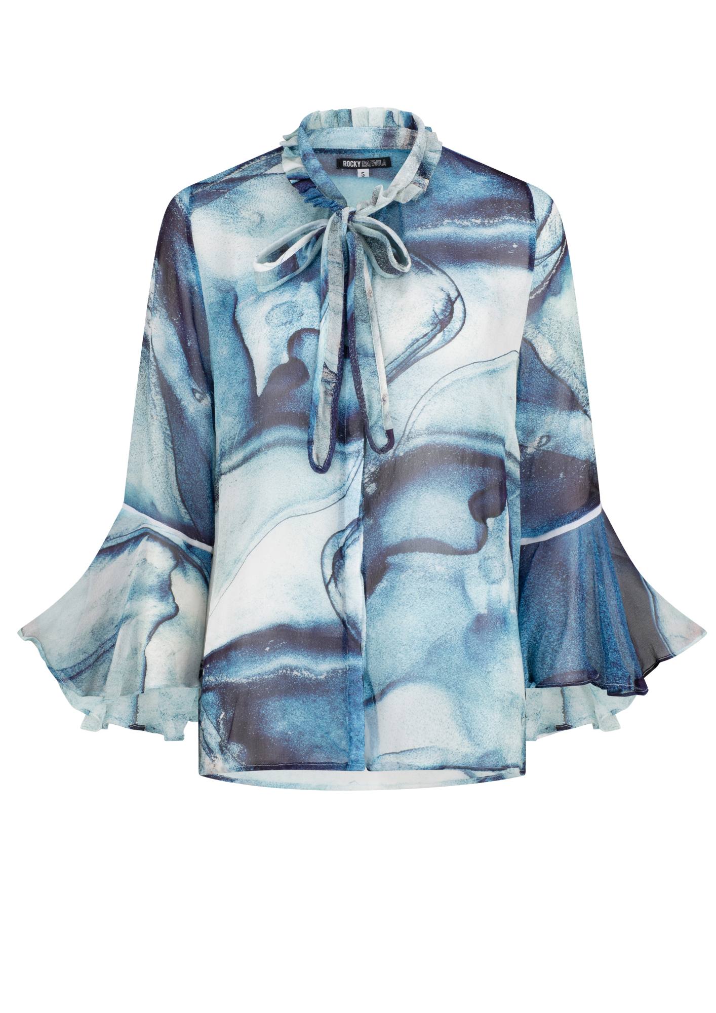 Smoked Marble Frill Shirt