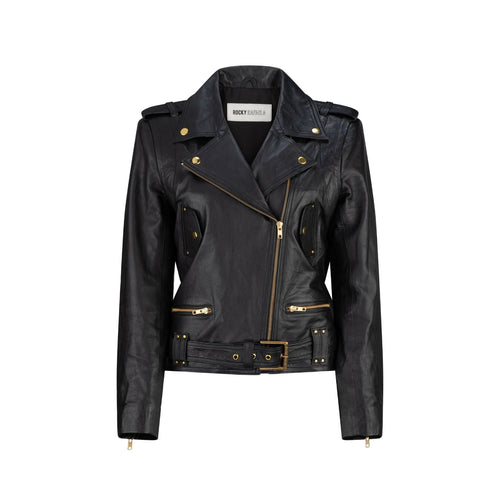 Harley Rafaela Leather Biker - Black