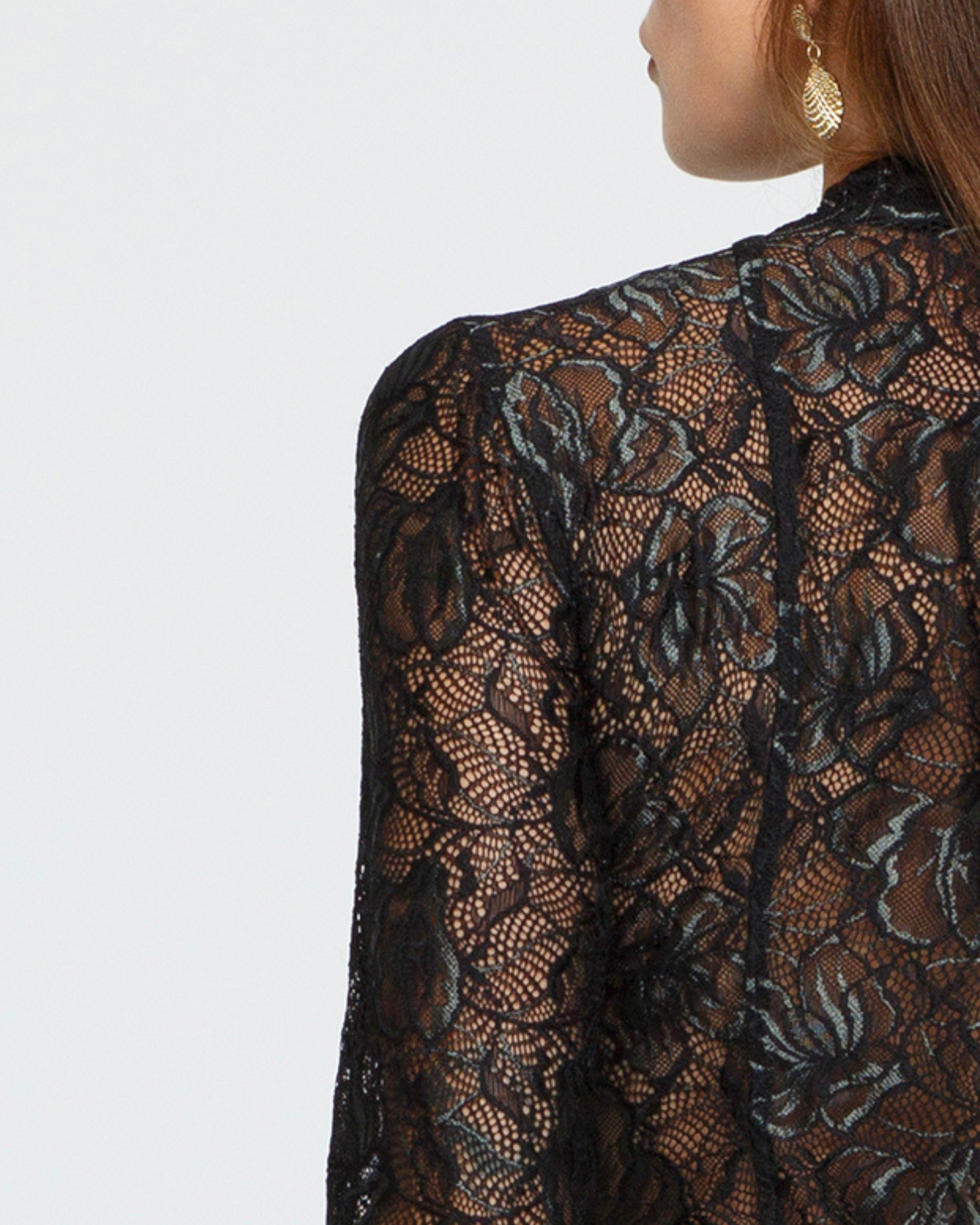 Lace High Neck