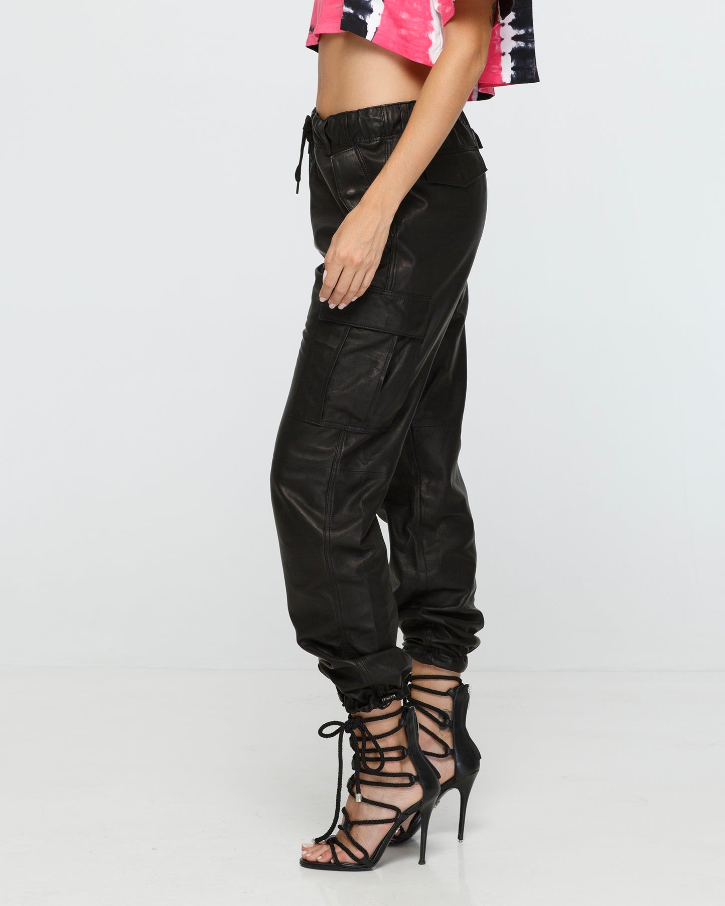 Leather Cargo Pant