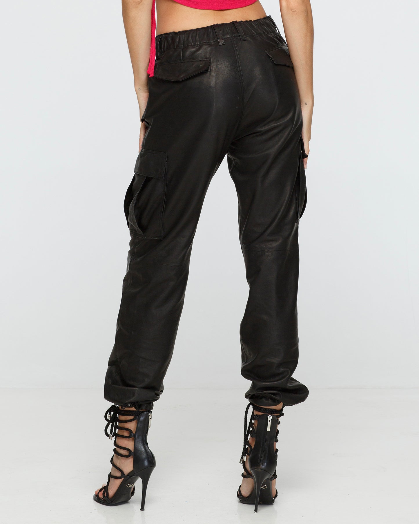 Leather Cargo Pant