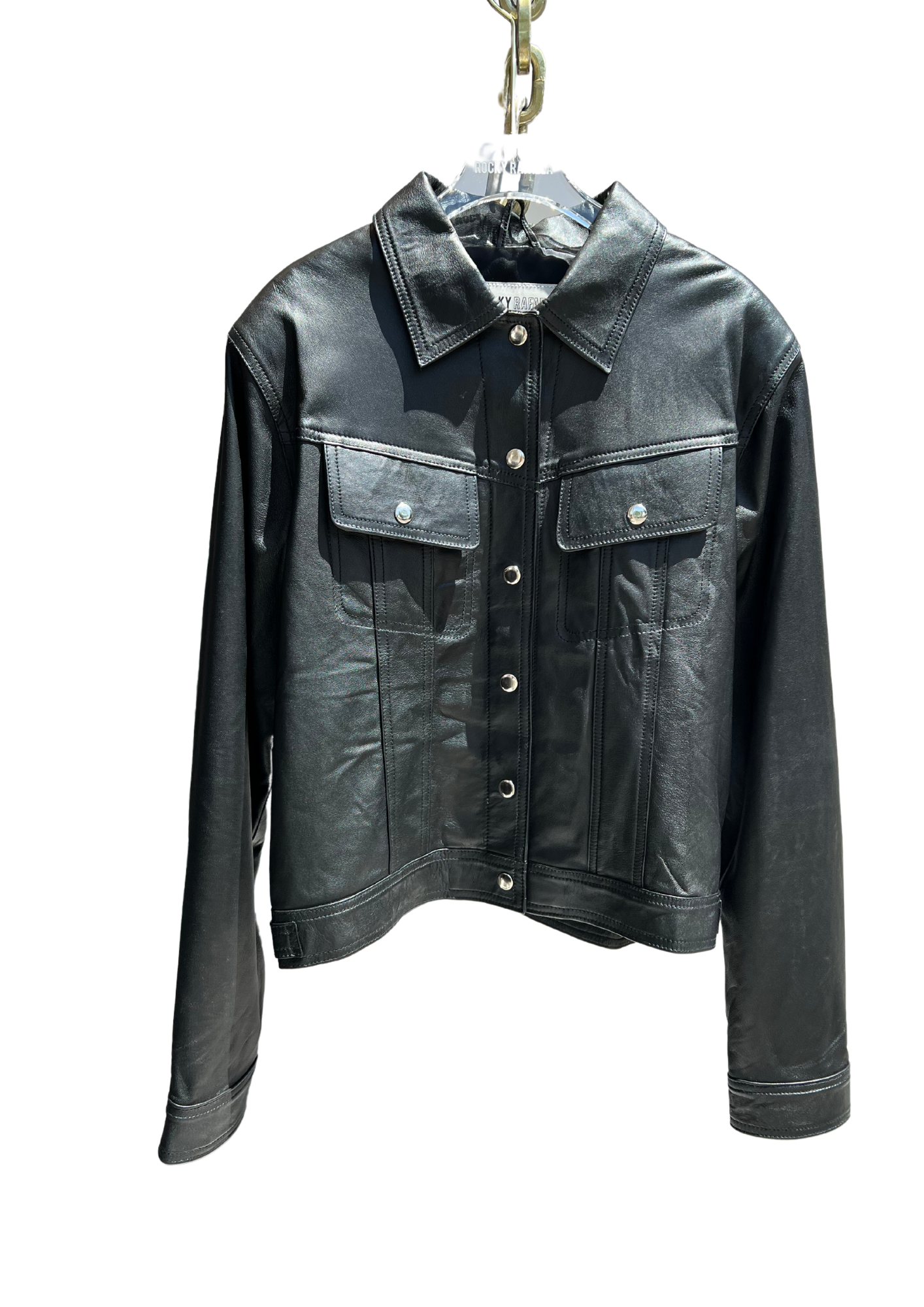 Denim Style Leather Jacket