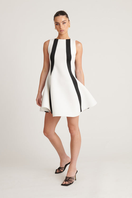Neoprene Illusion Dress