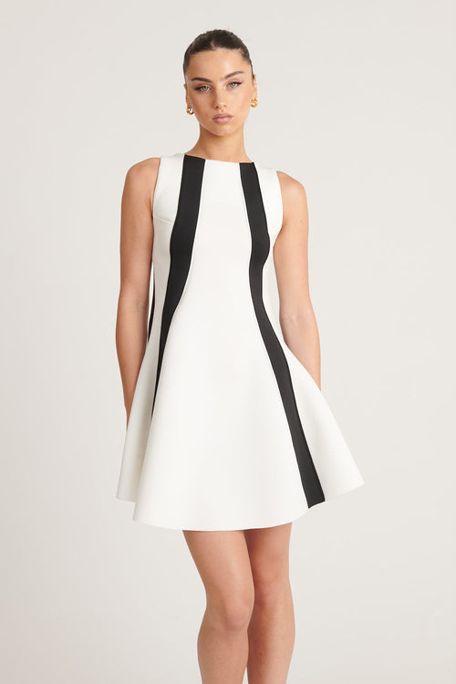 Neoprene Illusion Dress