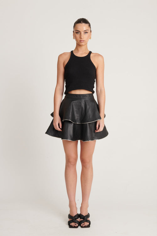 Layer Zip Skirt
