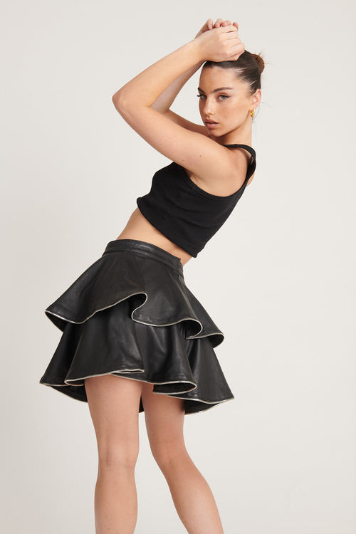 Layer Zip Skirt
