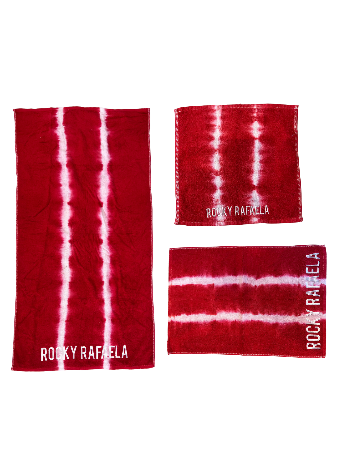 Bleed Towels Red Set of 3